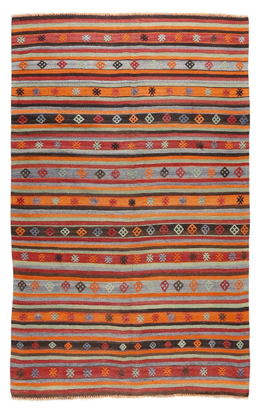 Vintage Kilim Wool Rug 5'4''x8'6''
