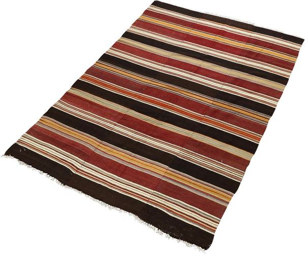 Vintage Kilim Wool Rug 5'7''x8'0''