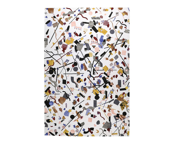 Confetti Hand-knotted Rug in Ivory / Multicolor Limited Edition